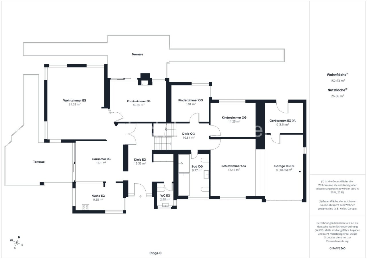 Grundriss EG u Hochparterre Grundriss EG u Hochparterre