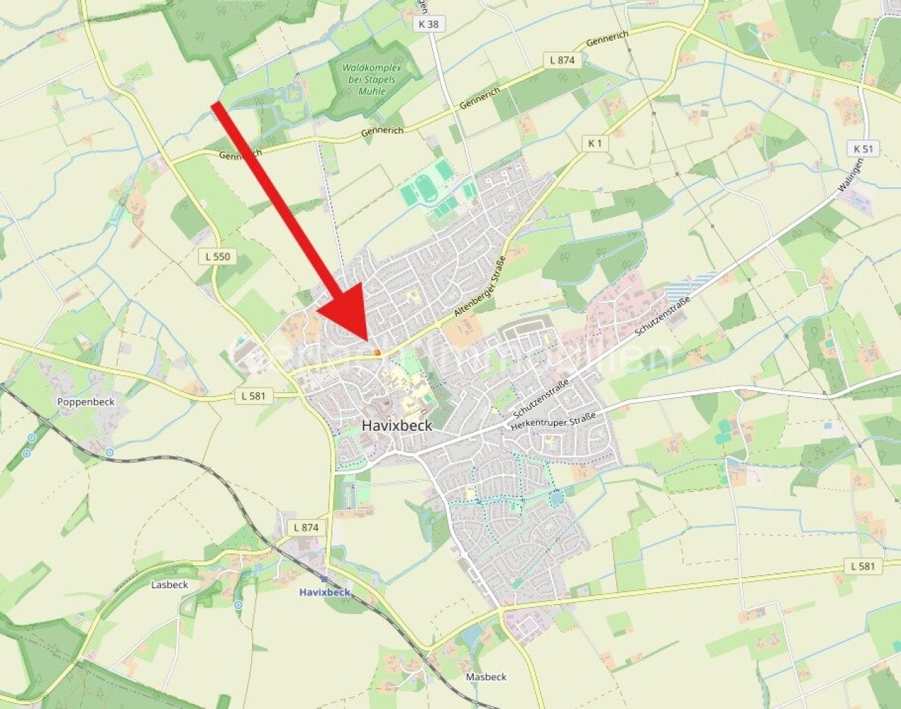 Lageplan Havixbeck
