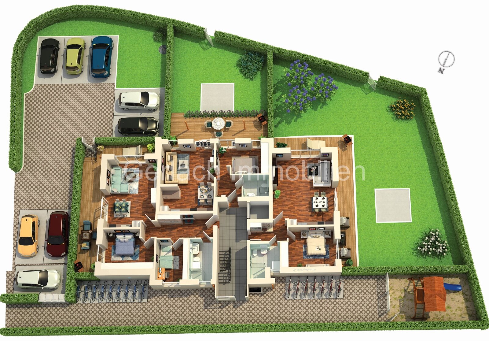 Visueller Grundriss W 1 - 3